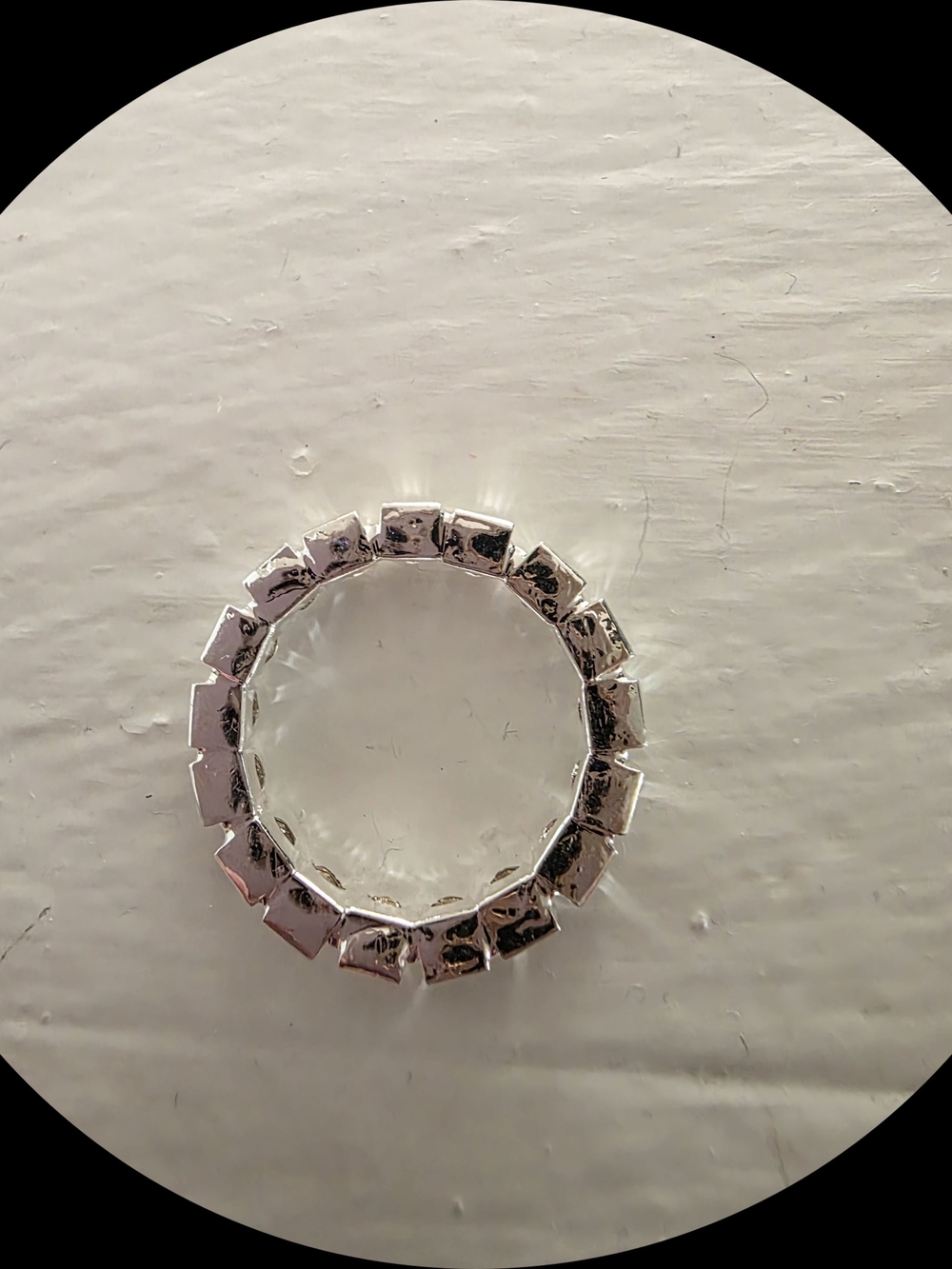 Set Of Silver Crystals Rings - Picture 6 of 6